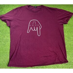 Barstool Texas A&M Graphic Tee 2XL Aggie‎ Football Horns Down Maroon Shirt EUC
